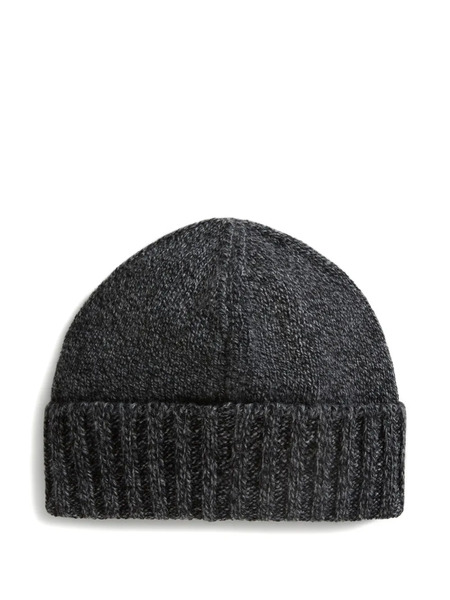  Woolrich Ribbed Wool Beanie - Grey 