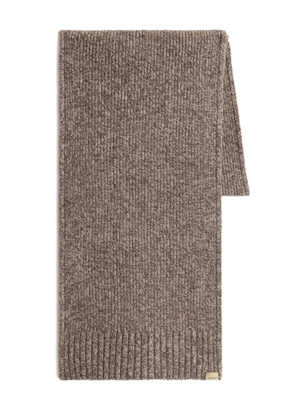  Woolrich Ribbed Wool Scarf - Brown 