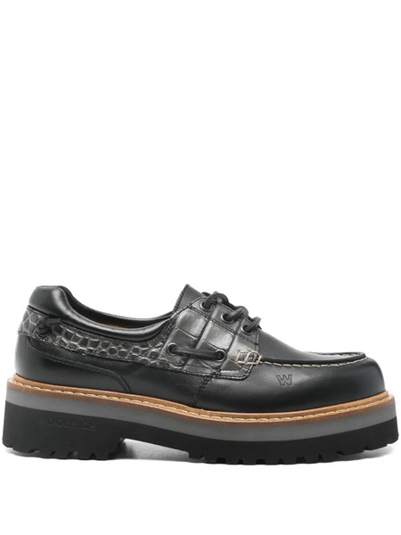  Woolrich Rock Leather Shoes - Black 