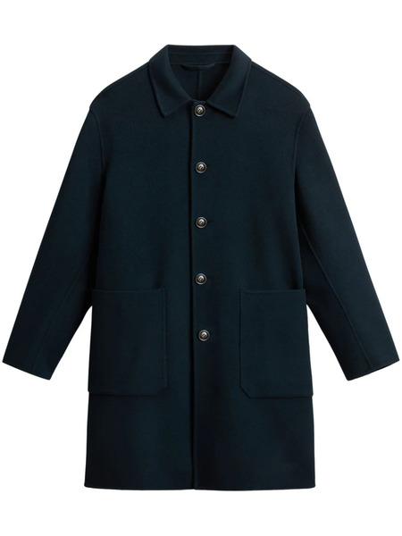  Woolrich Single-breasted Coat - Blue 