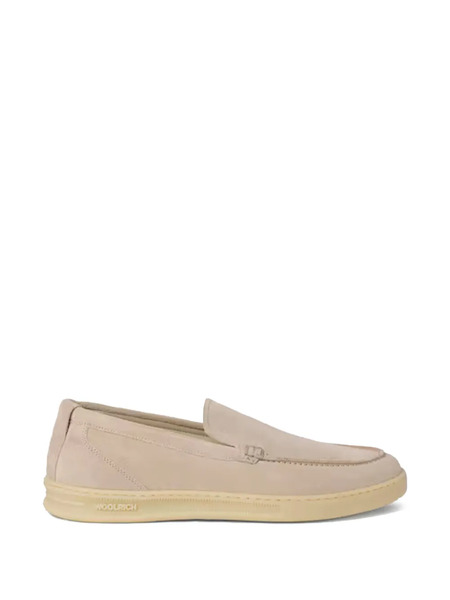  Woolrich Suede Flat Loafers - Neutrals 