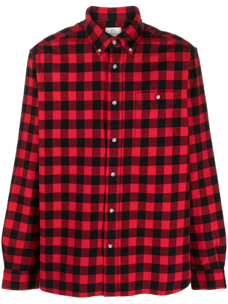  Woolrich Traditional Plaid-check Flannel Shirt - Red 