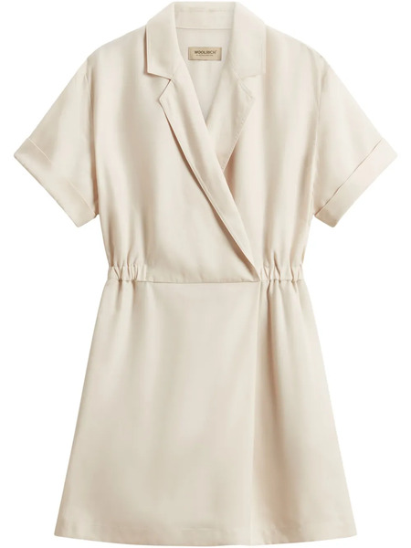  Woolrich V-neck Mini Dress - Neutrals 