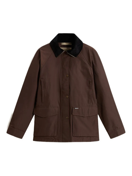  Woolrich Velvet-collar Cotton Jacket - Brown 