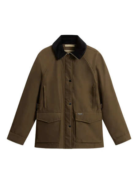  Woolrich Velvet-collared Flap-pockets Jacket - Green 