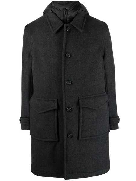  Woolrich Wool-blend Button-up Coat - Grey 