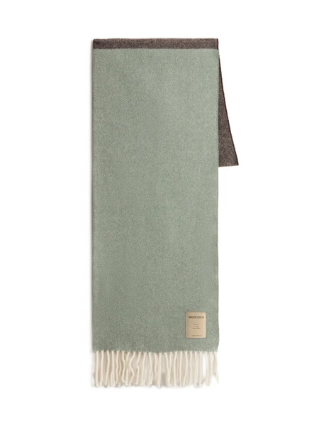 Woolrich Wool Fringed Scarf - Green 