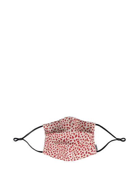  Woouf Hearts Print Face Mask - Red 