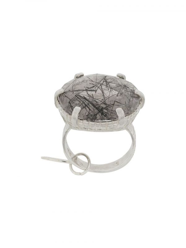  Wouters & Hendrix Embellished Round Ring - Silver 