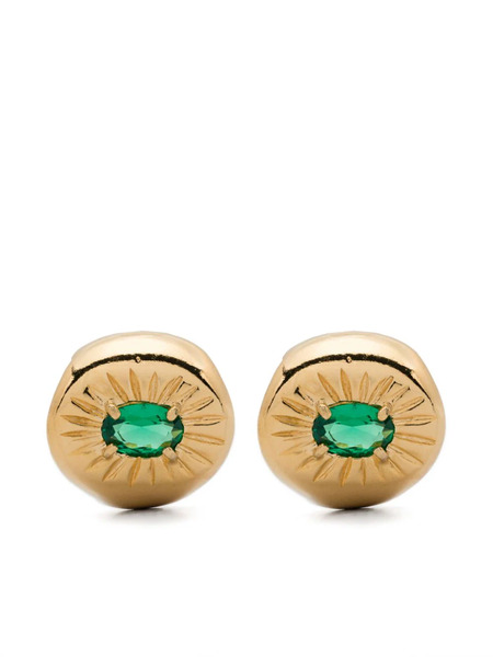 Wouters & Hendrix Emerald-embellished Earrings - Green 