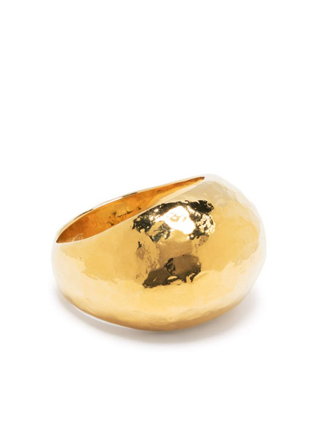  Wouters & Hendrix Hammered Dome Ring - Gold 