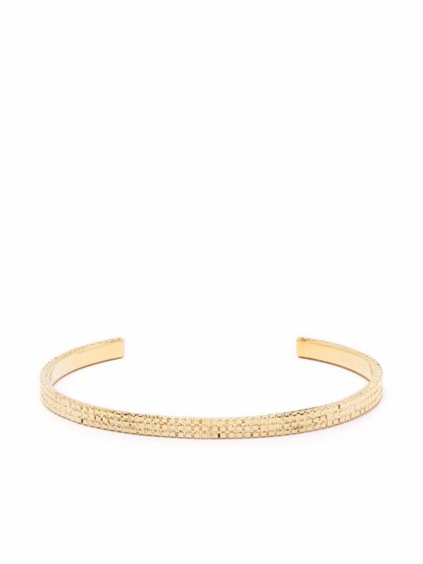  Wouters & Hendrix Textured Bangle Bracelet - Gold 