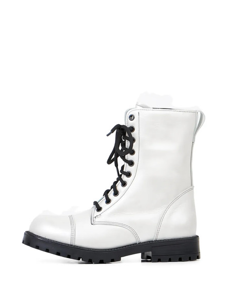  Wow Lace-up Boots - Silver 