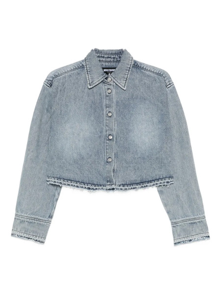  Wrstbhvr Jella Frayed-hem Shirt - Blue 
