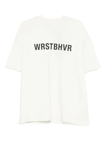  Wrstbhvr Logo-print T-shirt - Neutrals 