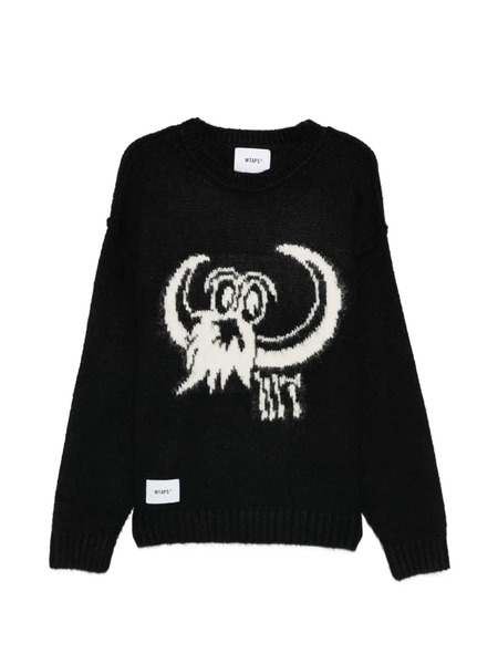  Wtaps Graphic Crew-neck Sweater - Black 