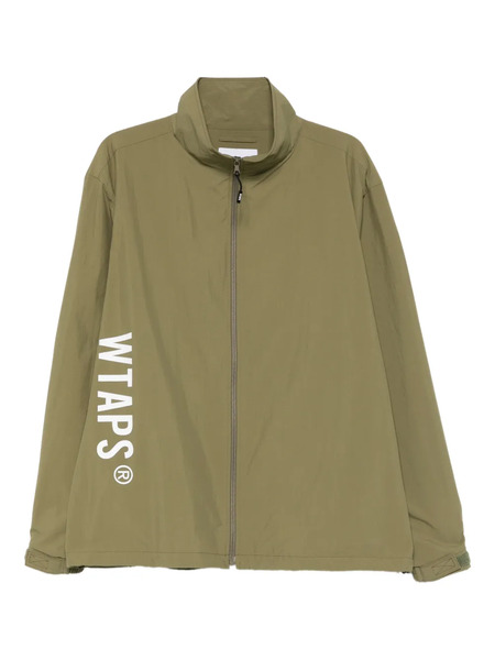  Wtaps Logo-print Windbreaker - Green 