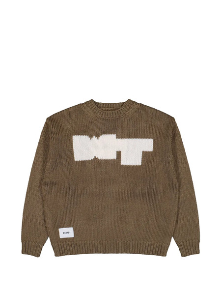  Wtaps Poly Crew-neck Sweater - Brown 