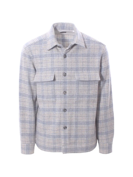  Xacus Checked Pocket Shirt - Blue 