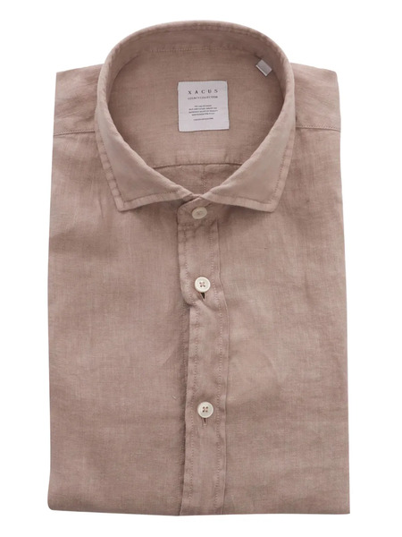  Xacus Linen Button-down Shirt - Pink 