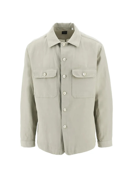  Xacus Long-sleeved Pocket Shirt - Neutrals 