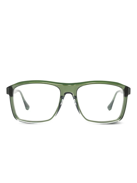  Xavier Garcia Design Edvard Rectangle-frame Glasses - Green 