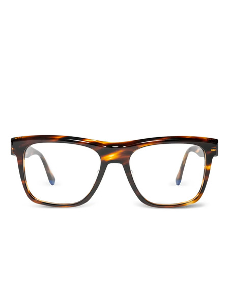  Xavier Garcia Design Ganges Square-frame Glasses - Brown 
