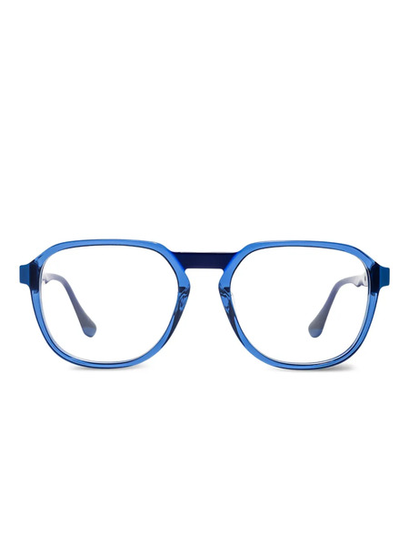  Xavier Garcia Design Round-frame Glasses - Blue 