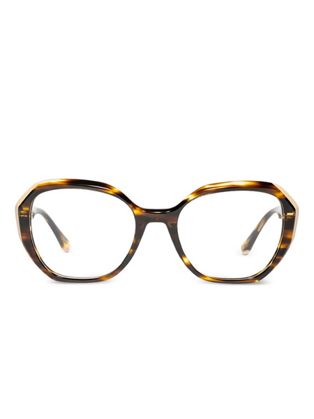  Xavier Garcia Design Round-frame Glasses - Brown 