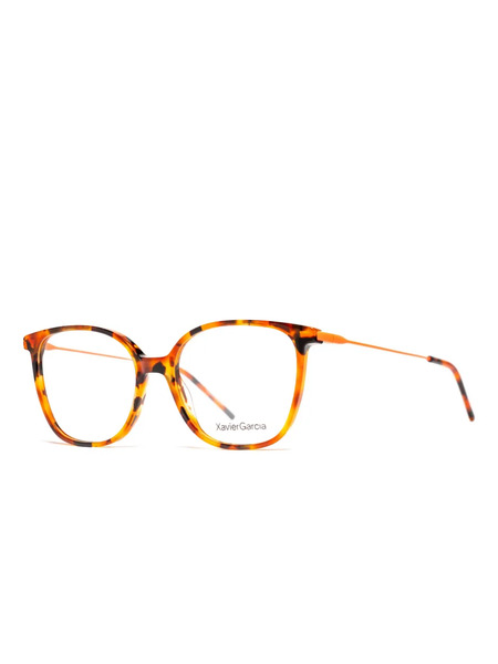  Xavier Garcia Design Tortoiseshell Round-frame Glasses - Orange 
