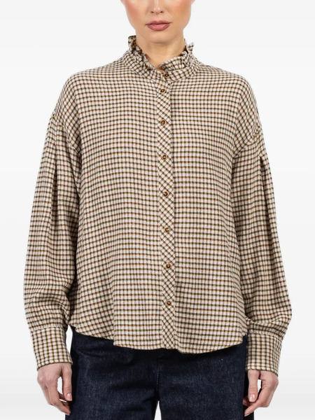  Xirena Jensen Check-pattern Shirt - Neutrals 
