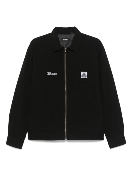  Xlarge Logo-patch Overshirt - Black 