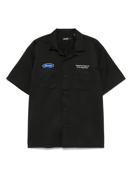  Xlarge Logo-patch Shirt - Black 