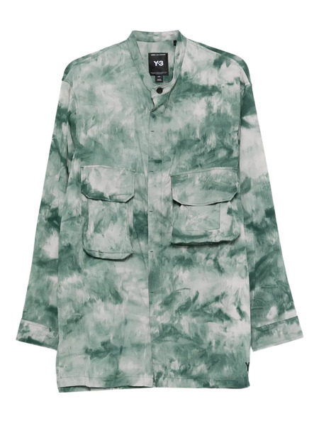  Y-3 Aop Tie-dye Pocket Shirt - Green 