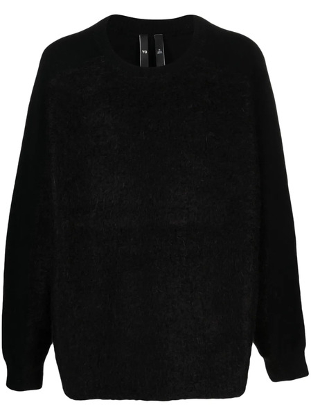  Y-3 Brushed-effect Wool-blend Jumper - Black 