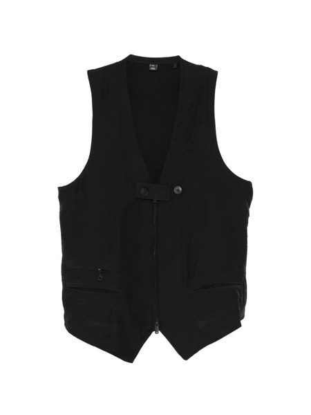  Y-3 Button Zip Vest - Black 