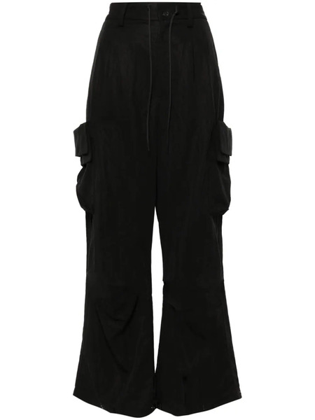  Y-3 Drawstring Cargo Trousers - Black 