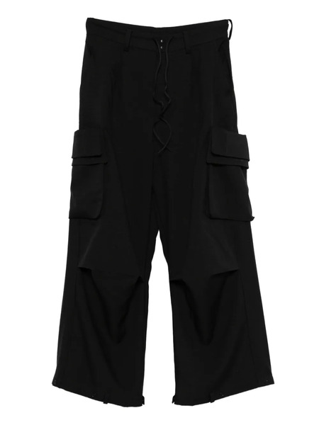  Y-3 Drawstring Cargo Trousers - Black 