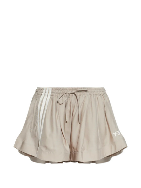  Y-3 Drawstring Logo Shorts - Neutrals 