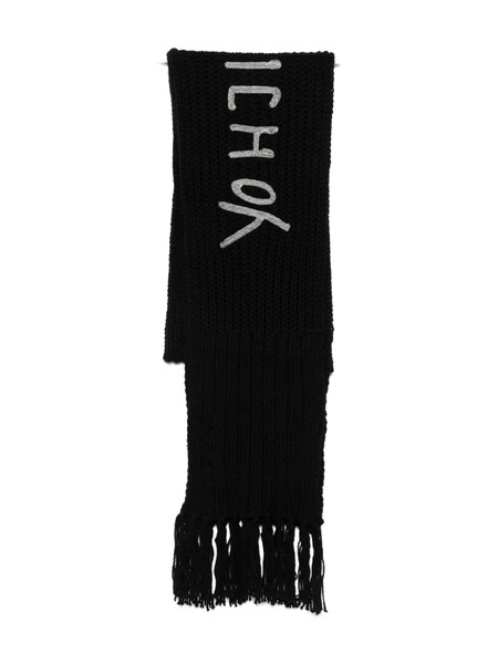 Y-3 Fringed Scarf - Black 