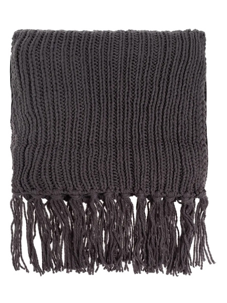  Y-3 Fringed Scarf - Grey 