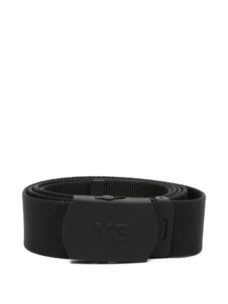  Y-3 Logo-embossed Belt - Black 
