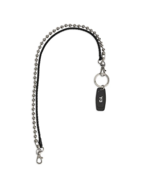  Y-3 Logo Keyring Chain - Silver 
