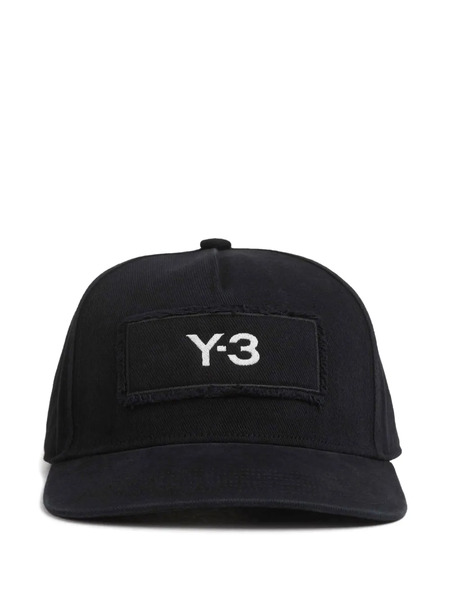  Y-3 Logo-patch Cap Hat - Black 
