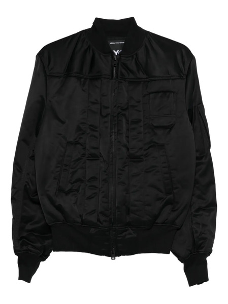  Y-3 Logo-print Bomber Jacket - Black 
