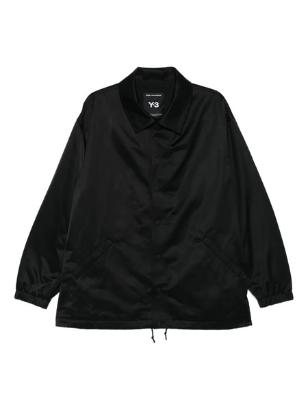  Y-3 Logo-print Shirt Jacket - Black 