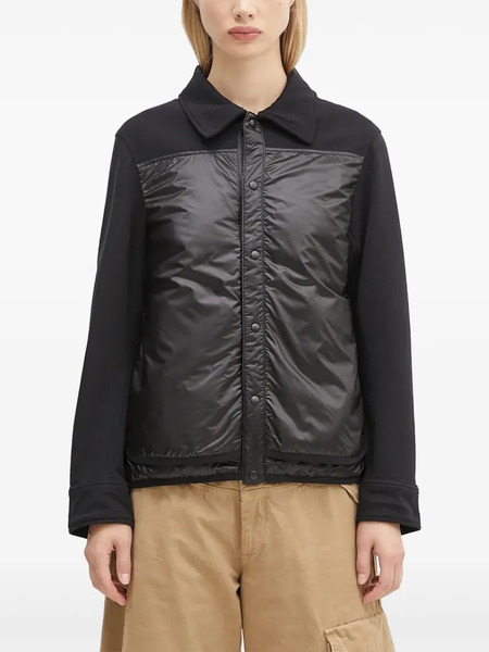  Y-3 Panelled Button-fastening Jacket - Black 