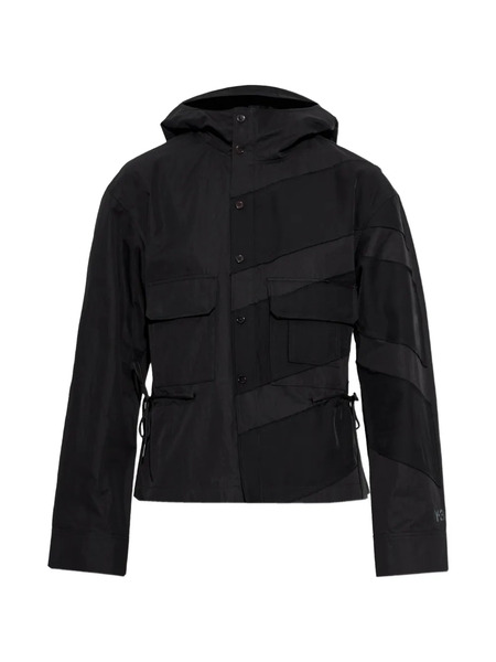  Y-3 Panelled Cotton Jacket - Black 