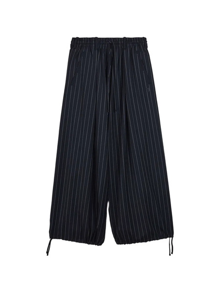  Y-3 Pinstripe-pattern Trousers - Black 