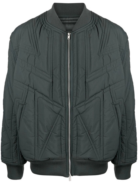  Y-3 Quilted Bomber Jacket - Green 